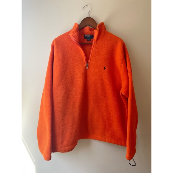 Polo Ralph Lauren Other - Vintage Polo Ralph Lauren Fleece Pullover Orange The Olympic Club Rare Mens XL